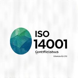 ISO 14001 ympäristöjärjestelmäsertifikaatin logo ja tekstit Rannikko Puhdistukselle.